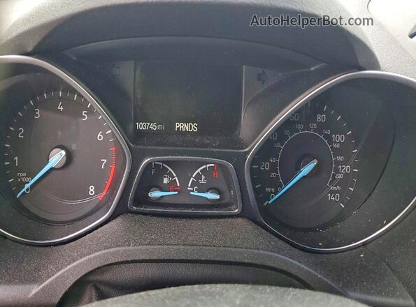1FMCU0GDXJUA08882 2018 FORD ESCAPE White ხელსაწყოთა პანელის ხედი