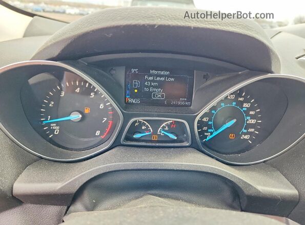 1FMCU0GX4GUB49112 2016 FORD ESCAPE Black Вид щитка приладів
