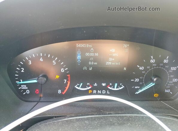 1FMCU0H67LUB22048 2020 FORD ESCAPE Blue Vista del cuadro de instrumentos