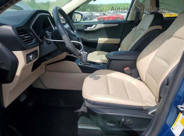 1FMCU0H67LUB22048 2020 FORD ESCAPE Blue Vista interior delantera