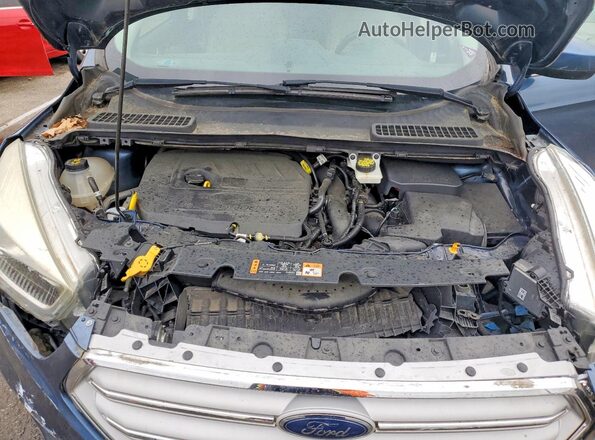 1FMCU0HD4JUB08068 2018 FORD ESCAPE Blue Вид підкапотного простору