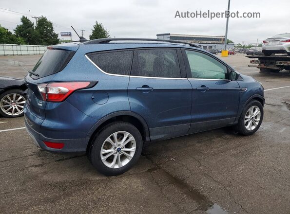 1FMCU0HD4JUB08068 2018 FORD ESCAPE Blue Задня права чверть