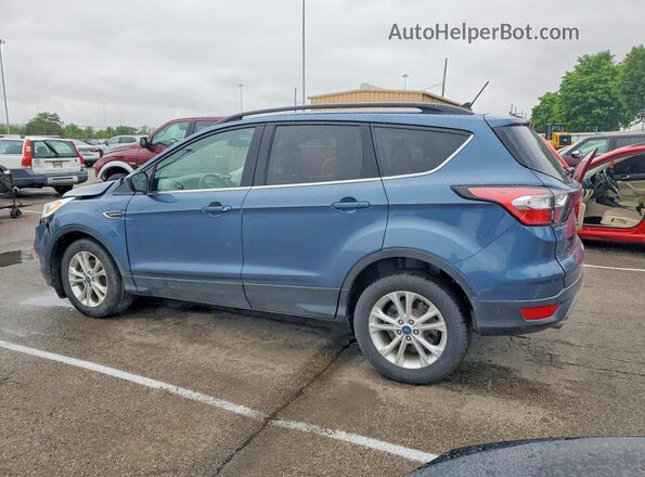 1FMCU0HD4JUB08068 2018 FORD ESCAPE Blue Задня ліва чверть