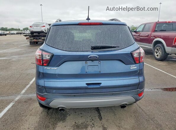 1FMCU0HD4JUB08068 2018 FORD ESCAPE Blue Вид ззаду