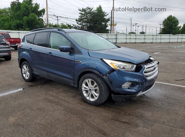 1FMCU0HD4JUB08068 2018 FORD ESCAPE Blue Передня права чверть