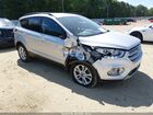2018 Ford Escape Sel Silver vin: 1FMCU0HD4JUB67203