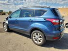 2018 Ford Escape Sel Синий vin: 1FMCU0HD6JUB82494