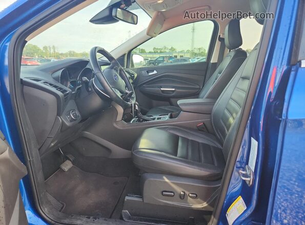 1FMCU0HD7KUA12159 2019 FORD ESCAPE Blue Widok wnętrza z przodu