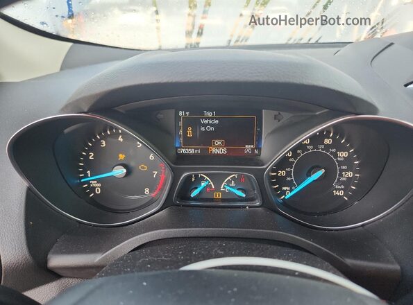 1FMCU0HD7KUA12159 2019 FORD ESCAPE Blue Widok zestawu wskaźników