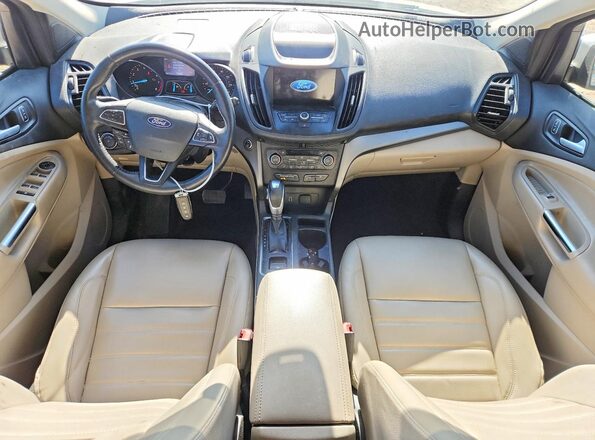 1FMCU0HD8KUB30883 2019 FORD ESCAPE Серебряный Вид панели приборов