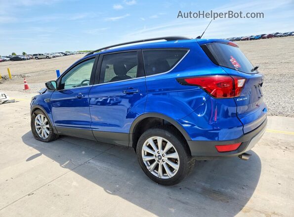 1FMCU0HD9KUB99386 2019 FORD ESCAPE Синий Задняя левая четверть