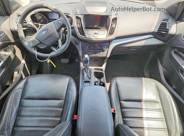 1FMCU0HD9KUB99386 2019 FORD ESCAPE Синий Вид панели приборов