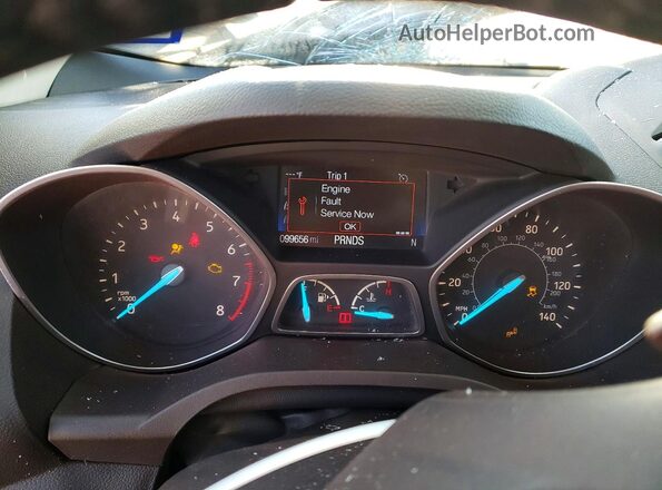 1FMCU0J99HUB01875 2017 FORD ESCAPE Оранжевый Вид щитка приборов