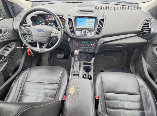 1FMCU0JD1HUC94902 2017 FORD ESCAPE Серый Вид панели приборов