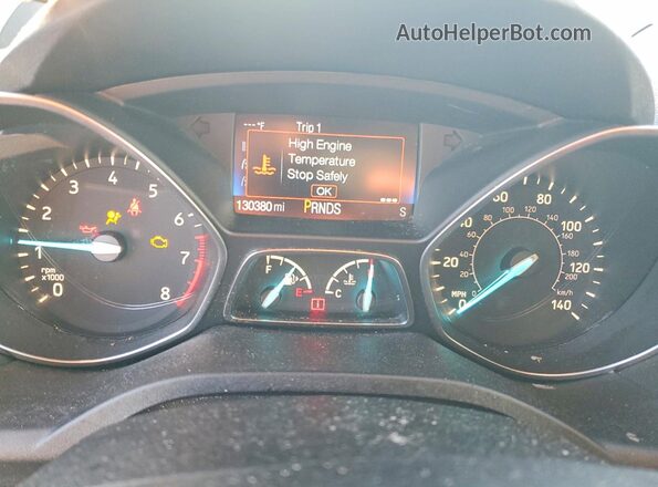 1FMCU0JD7HUC94564 2017 FORD ESCAPE Gold Widok zestawu wskaźników