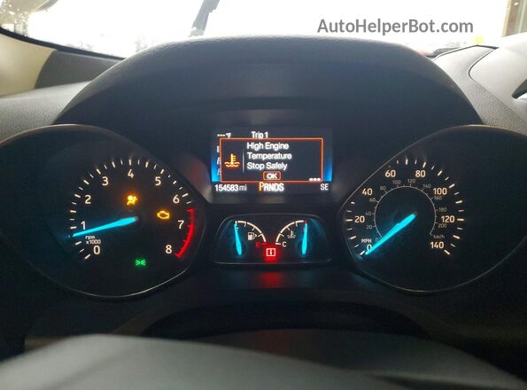 1FMCU0JDXHUD17755 2017 FORD ESCAPE Серебряный Вид щитка приборов