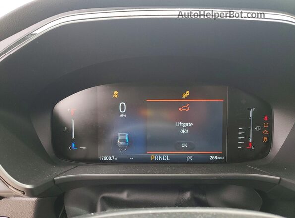 1FMCU0MN2PUA52249 2023 FORD ESCAPE White Вид щитка приладів