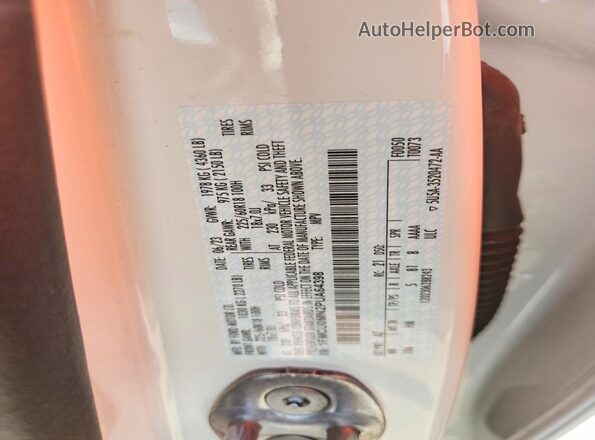 1FMCU0MN2PUA64398 2023 FORD ESCAPE Белый Панорамный вид салона 360°
