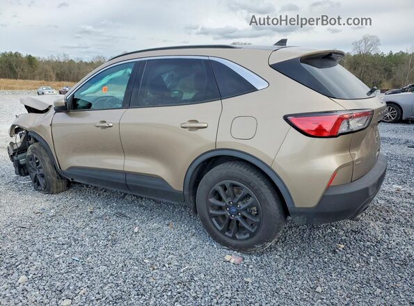 1FMCU9BZXMUA08196 2021 FORD ESCAPE Beige Trasero izquierdo