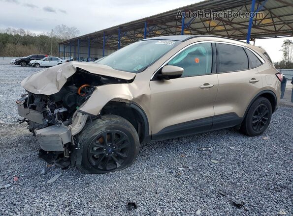 1FMCU9BZXMUA08196 2021 FORD ESCAPE Beige Vista tres cuartos delantera izquierda