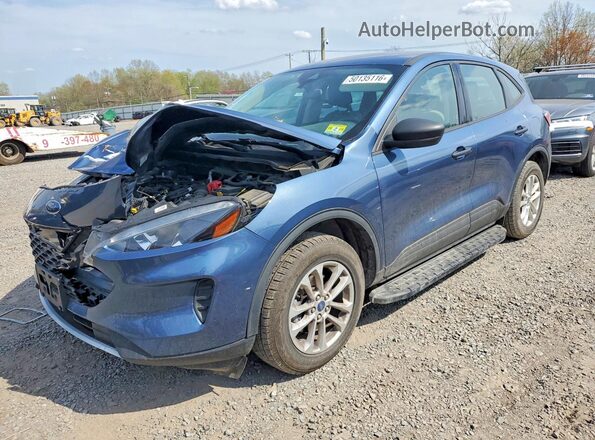 1FMCU9F69LUC71259 2020 FORD ESCAPE Blue Передня ліва чверть