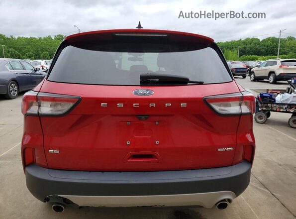 1FMCU9G63NUB53838 2022 FORD ESCAPE Red Vista trasera