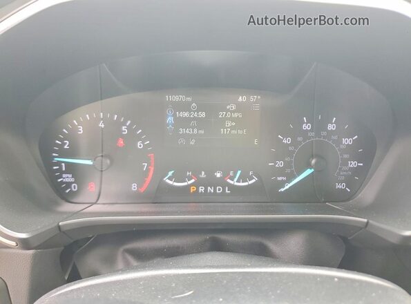 1FMCU9G67LUB37607 2020 FORD ESCAPE Серебряный Вид щитка приборов
