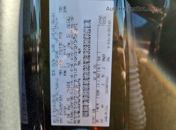 1FMCU9G67LUB42015 2020 FORD ESCAPE Черный Вид наклейки с VIN-кодом