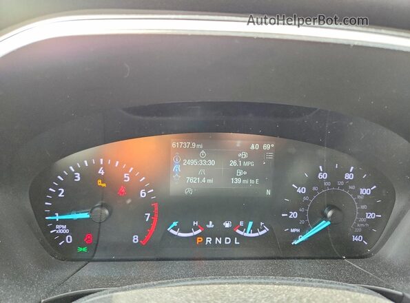 1FMCU9G67LUB42015 2020 FORD ESCAPE Черный Вид щитка приборов