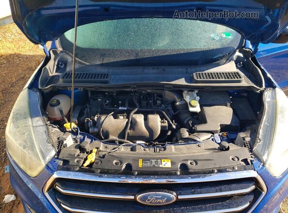 1FMCU9G93HUB07974 2017 FORD ESCAPE Синий Вид подкапотного пространства
