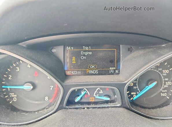 1FMCU9G94HUD96086 2017 FORD ESCAPE Серебряный Вид щитка приборов