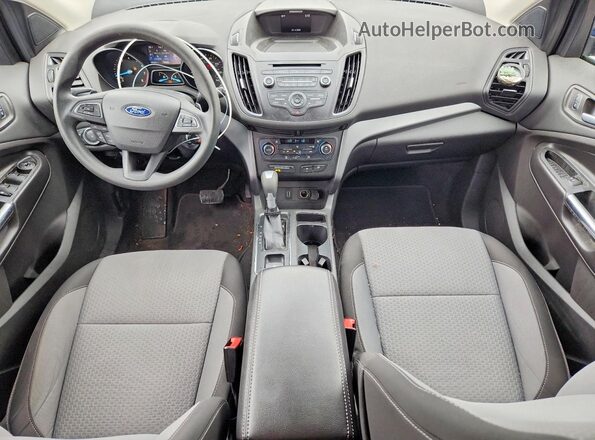 1FMCU9GD0HUA74730 2017 FORD ESCAPE Blue Widok deski rozdzielczej