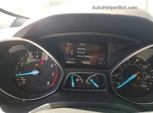 1FMCU9GD0HUC17059 2017 FORD ESCAPE Blue Widok zestawu wskaźników