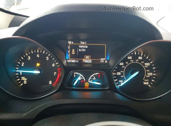 1FMCU9GD0JUA43757 2018 FORD ESCAPE Black Вид щитка приладів