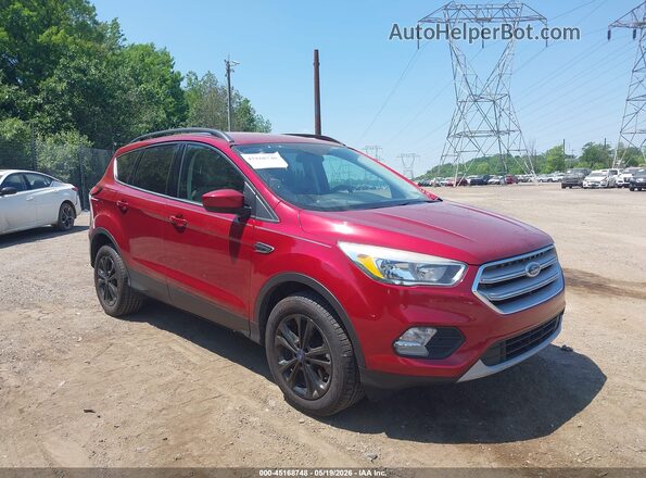 1FMCU9GD0JUB58343 2018 FORD ESCAPE Red Przód prawy