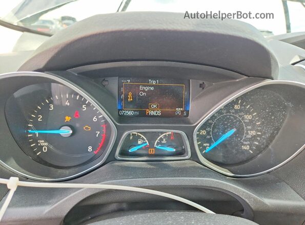 1FMCU9GD1HUB38404 2017 FORD ESCAPE Серый Вид щитка приборов