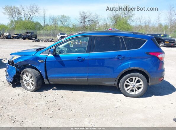 1FMCU9GD1JUB75975 2018 FORD ESCAPE Blue Widok wnętrza 360 stopni