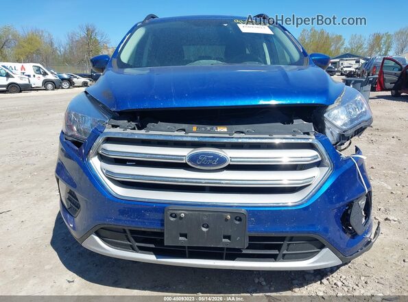 1FMCU9GD1JUB75975 2018 FORD ESCAPE Blue Widok zestawu wskaźników