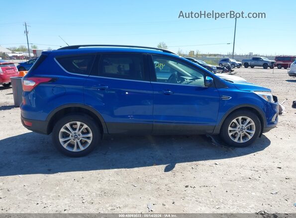 1FMCU9GD1JUB75975 2018 FORD ESCAPE Blue Widok wnętrza z tyłu