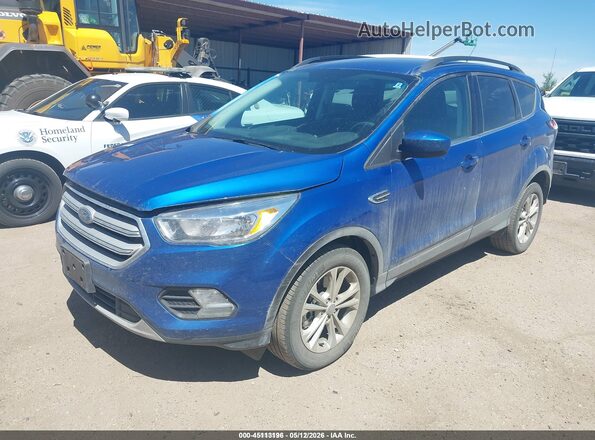 1FMCU9GD1JUC38847 2018 FORD ESCAPE Blue Vista tres cuartos delantera izquierda