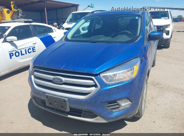 1FMCU9GD1JUC38847 2018 FORD ESCAPE Blue Vista del cuadro de instrumentos