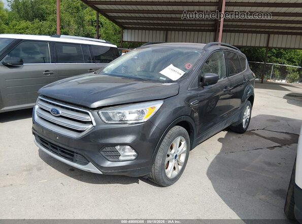 1FMCU9GD1JUD27222 2018 FORD ESCAPE Серый Передняя левая четверть