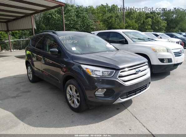 1FMCU9GD1JUD27222 2018 FORD ESCAPE Серый Передняя правая четверть
