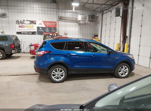 1FMCU9GD1JUD31173 2018 FORD ESCAPE Синий Вид щитка приборов