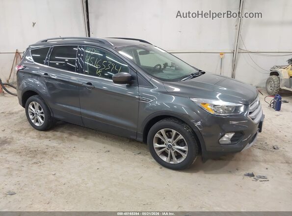 1FMCU9GD1JUD56168 2018 FORD ESCAPE Серый Передняя правая четверть
