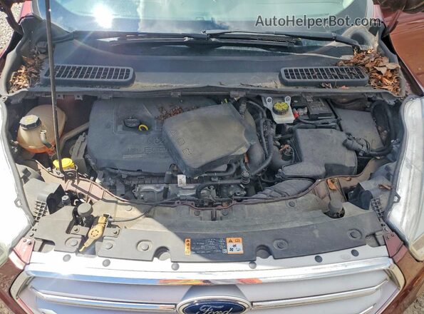 1FMCU9GD2JUA25647 2018 FORD ESCAPE Бордовый Вид подкапотного пространства