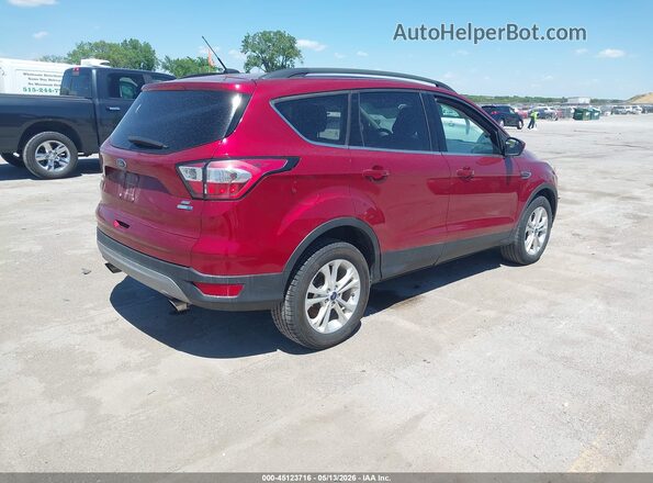 1FMCU9GD2JUA84942 2018 FORD ESCAPE Красный Задняя правая четверть