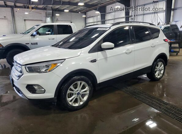 1FMCU9GD2JUC11074 2018 FORD ESCAPE White Vista tres cuartos delantera izquierda