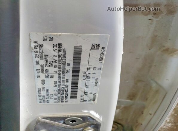 1FMCU9GD2JUC11074 2018 FORD ESCAPE White Vista del compartimento del motor