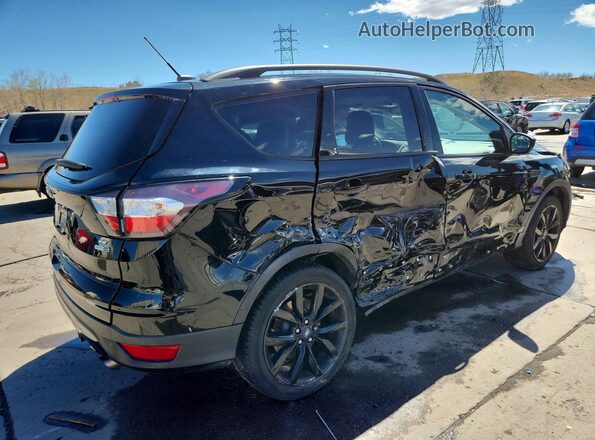 1FMCU9GD2JUC59707 2018 FORD ESCAPE Черный Задняя правая четверть